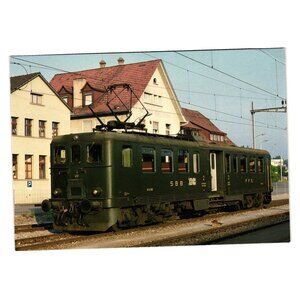 Swiss Federal Railways SBB Be 4/6 Electric Motor Coach Postcard Vintage 1984